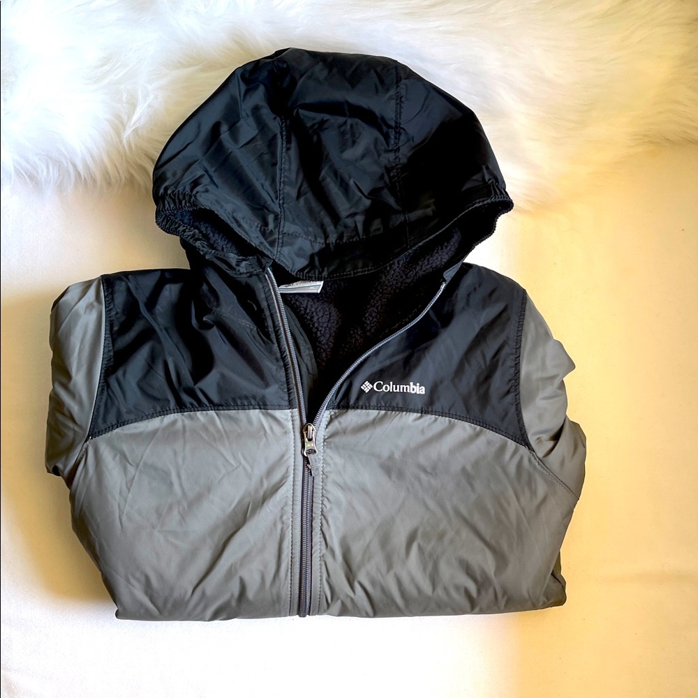 Columbia Big Boys Sherpa Lined Zip-Up Jacket Size Medium (10/12) New Without Tag
